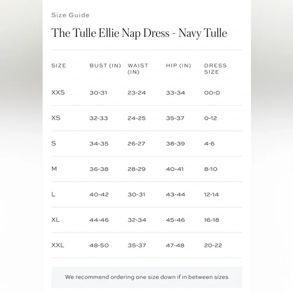 Hill House Navy Tulle Ellie Nap Dress XS NWT - Picture 8 of 8